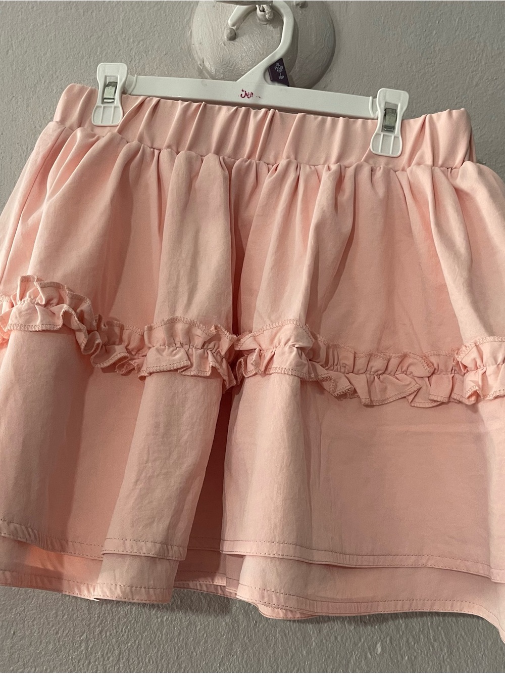 Women's Pink Ruffle Tiered Skirt